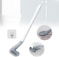 Toilet Brush- Wall-Mounted Long-Handled Golf Head Toilet Brush with Hook Pack of 2