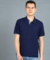 Poly Matte Solid Half Sleeves Mens Polo T-Shirt